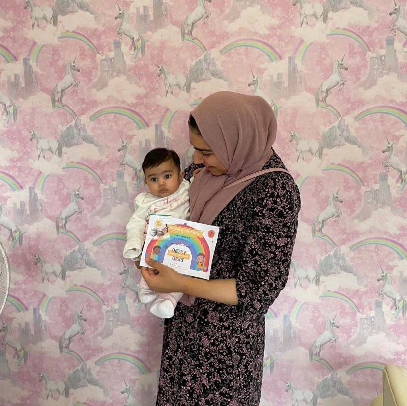 picture of child having hair cut